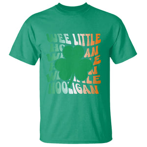 Funny St. Patricks Day T Shirt Wee Little Hooligan Funny Leprechaun Kids Boys Girls TS02 Irish Green Printyourwear