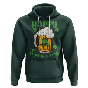 Funny St. Patricks Day Drinking Hoodie Happy Paddy's Patty's Day Beer Lover TS02 Dark Forest Green Printyourwear