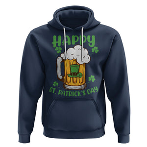 Funny St. Patricks Day Drinking Hoodie Happy Paddy's Patty's Day Beer Lover TS02 Navy Printyourwear