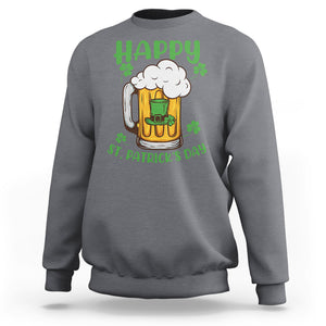 Funny St. Patricks Day Drinking Sweatshirt Happy Paddy's Patty's Day Beer Lover TS02 Charcoal Printyourwear