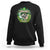 Irish Skull Sweatshirt Irish Dude Sugar Skull St Patricks Day Leprechaun TS02 Black Printyourwear