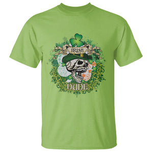 Irish Skull T Shirt Irish Dude Sugar Skull St Patricks Day Leprechaun TS02 Lime Printyourwear