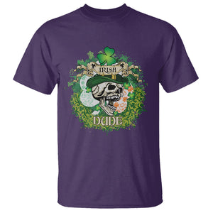 Irish Skull T Shirt Irish Dude Sugar Skull St Patricks Day Leprechaun TS02 Purple Printyourwear