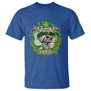 Irish Skull T Shirt Irish Dude Sugar Skull St Patricks Day Leprechaun TS02 Royal Blue Printyourwear