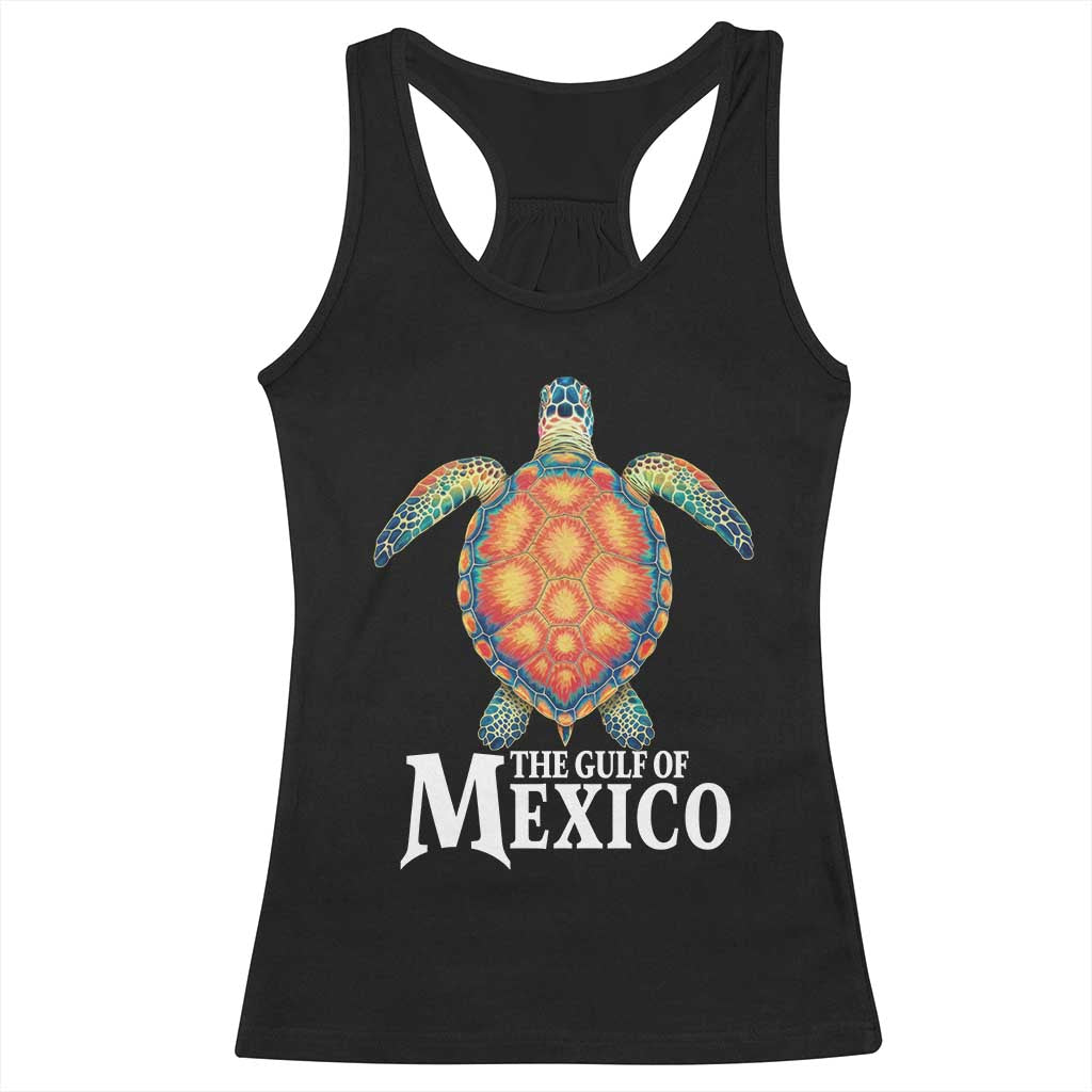 The Gulf Of Mexico Racerback Tank Top Sea Turtle Graphic Forever Never Forget TS02 Black Print Your Wear