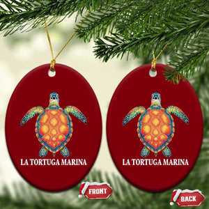 La Tortuga Marina Ceramic Ornament Sea Turtle Gulf Of Mexico Forever TS02 Print Your Wear