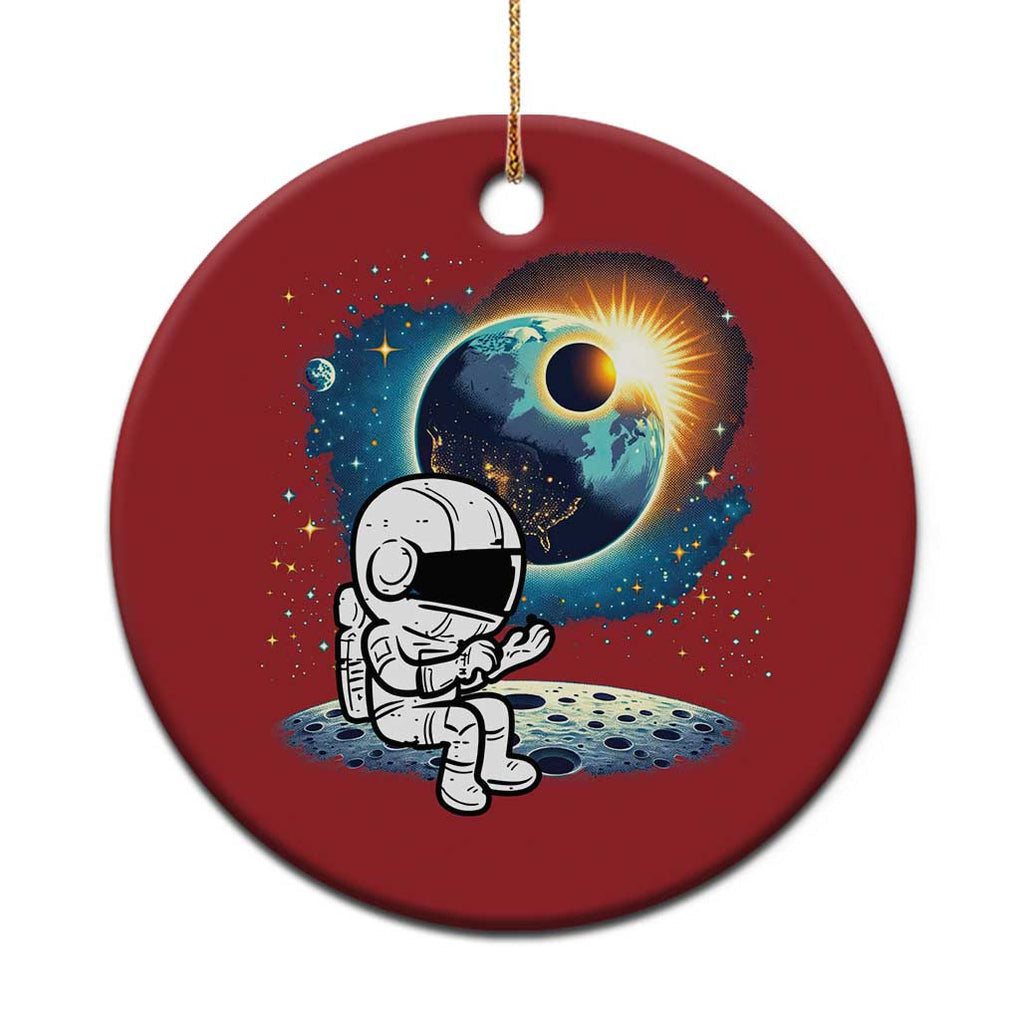 Astronaut Outer Space Christmas Ornament Cute Cartoon Cosmic TS02 Print Your Wear