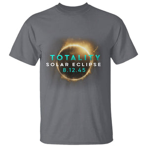 Total Solar Eclipse 2045 T Shirt American Totality August 12 TS02 Charcoal Printyourwear