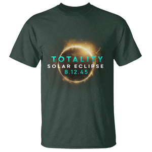 Total Solar Eclipse 2045 T Shirt American Totality August 12 TS02 Dark Forest Green Printyourwear