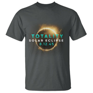 Total Solar Eclipse 2045 T Shirt American Totality August 12 TS02 Dark Heather Printyourwear