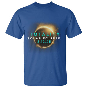 Total Solar Eclipse 2045 T Shirt American Totality August 12 TS02 Royal Blue Printyourwear