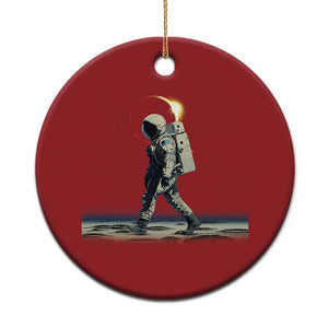 Astronaut Outer Space Christmas Ornament Walking On Planets TS02 Print Your Wear