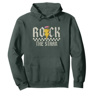 Rock The STAAR Day Hoodie Texas Teacher Student Motivational Testing TS02 Dark Forest Green Print Your Wear