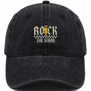Rock The STAAR Day Washed Cotton Baseball Cap Texas Teacher Student Motivational Testing TS02 Print Your Wear