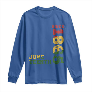 Juneteenth Since 1865 Long Sleeve Shirt Freedom Black History Independence Day TS02 Royal Blue Print Your Wear