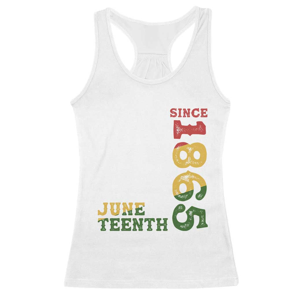 Juneteenth Since 1865 Racerback Tank Top Freedom Black History Independence Day TS02 White Print Your Wear