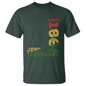 Juneteenth T Shirt Since 1865 Freedom Black History Independence Day TS02 Dark Forest Green Print Your Wear