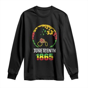 Juneteenth 1865 Long Sleeve Shirt Retro Black Woman Pride TS02 Black Print Your Wear