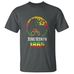 Juneteenth Is My Independence Day T Shirt Black Womens Black Pride TS02 Dark Heather Print Your Wear