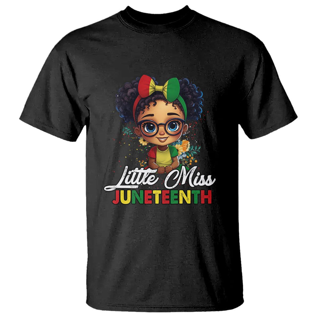 Juneteenth T Shirt Little Miss Girl Black History TS02 Black Print Your Wear