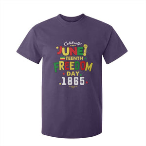 Celebrate Juneteenth 1865 T Shirt For Kid Freedom Day Black History Independence TS02 Purple Print Your Wear