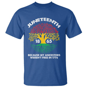 Juneteenth 1865 T Shirt Black History African American Roots Pride TS02 Royal Blue Print Your Wear