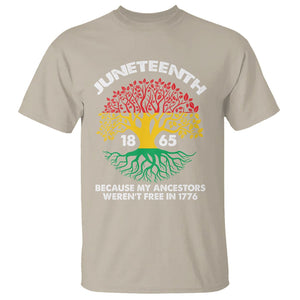 Juneteenth 1865 T Shirt Black History African American Roots Pride TS02 Sand Print Your Wear