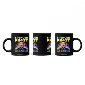 Spencer Pratt for Mayor Los Angeles Synthwave Graphic Coffee Mug Retro Neon California Supporter TS02 Print Your Wear
