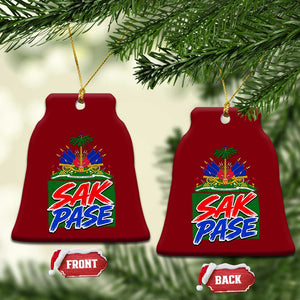 Sak Pase Haitian Creole Greeting Ceramic Ornament National Crest Cultural Haiti Pride TS02 Print Your Wear