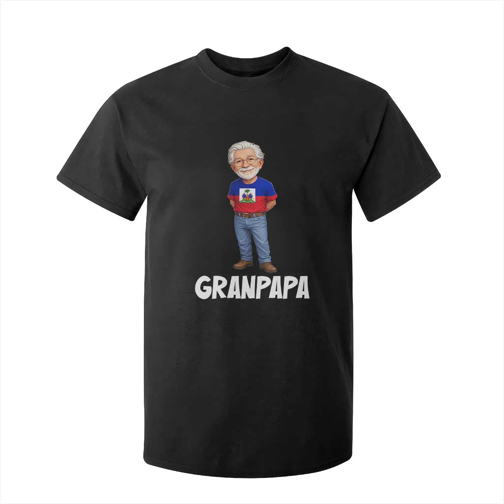 Granpapa Haitian Creole Grandpa Pride T Shirt For Kid Grandfather Hispanic Haiti Heritage Father's Day TS02 Black Print Your Wear