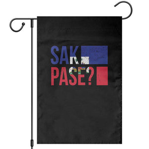 Sak Pase Haitian Creole Garden Flag Haiti Flag Heritage Pride TS02 Black Print Your Wear