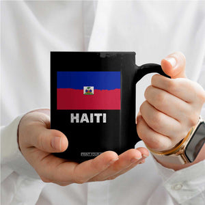 Vintage Distressed Haiti Flag Coffee Mug Haitian Heritage Pride TS02 Print Your Wear