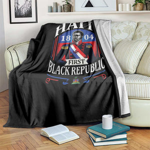 1804 First Black Republic Vintage Graphic Throw Blanket Jean Jacques Dessalines Historic TS02 Print Your Wear