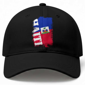 Haiti Flag Distressed Flag Graphic Baseball Cap Haitian Heritage Pride TS02 Print Your Wear
