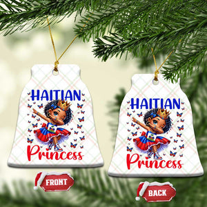 Cute Dabbing Haitian Princess Kids Graphic Ceramic Ornament Haiti Heritage Pride TS02 Print Your Wear