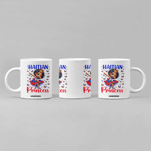 Cute Dabbing Haitian Princess Kids Graphic Coffee Mug Haiti Heritage Pride TS02 Print Your Wear