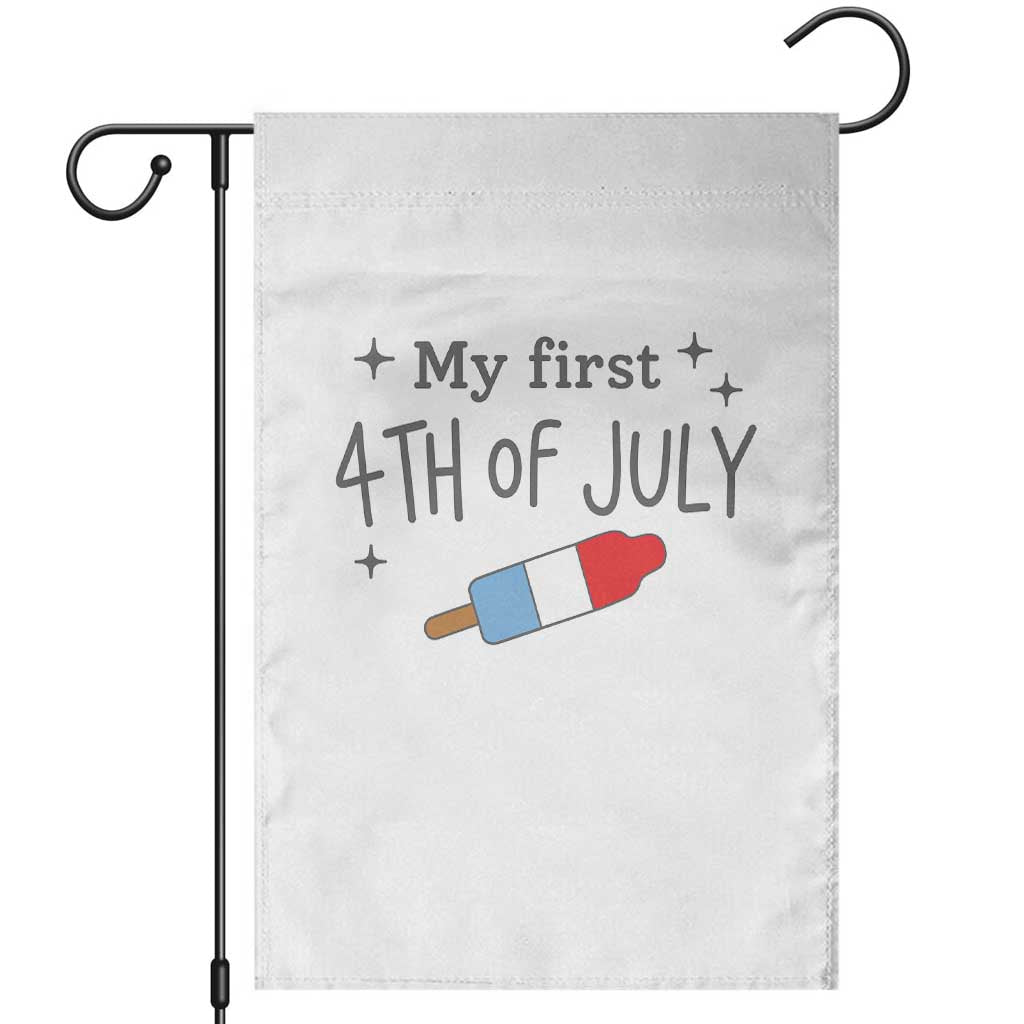 My First 4th of July Cute Summer Rocket Popsicle Garden Flag Firecracker Ice Lolly Patriotic Baby Independence Holiday TS02 White Print Your Wear