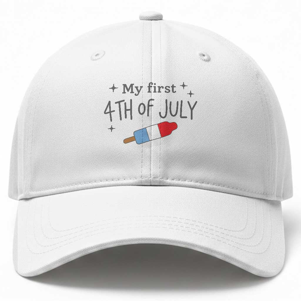 My First 4th of July Cute Summer Rocket Popsicle Baseball Cap Firecracker Ice Lolly Patriotic Baby Independence Holiday TS02 Print Your Wear
