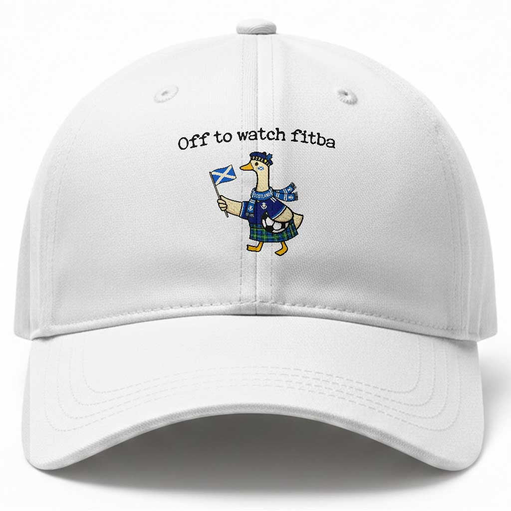 Funny Scottish Goose Scotland Football Baseball Cap Off to Watch Fitba Soccer Fans Meme TS02 Print Your Wear