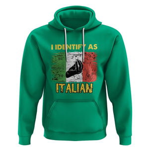 Funny Italian Hoodie I Identify As Italian Pride Hand Gesture Italy TS02 Irish Green Printyourwear