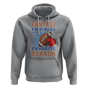 Fantasy Football Is My Favorite Season Hoodie TS02 Sport Gray Printyourwear