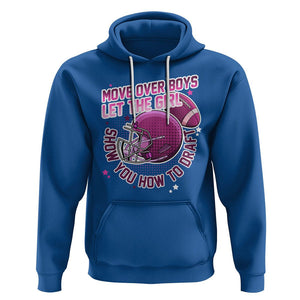 Fantasy Football Hoodie Move Over Boys Girls Draft Party Women TS02 Royal Blue Printyourwear