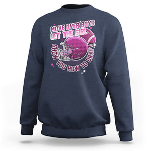 Fantasy Football Sweatshirt Move Over Boys Girls Draft Party Women TS02 Navy Printyourwear