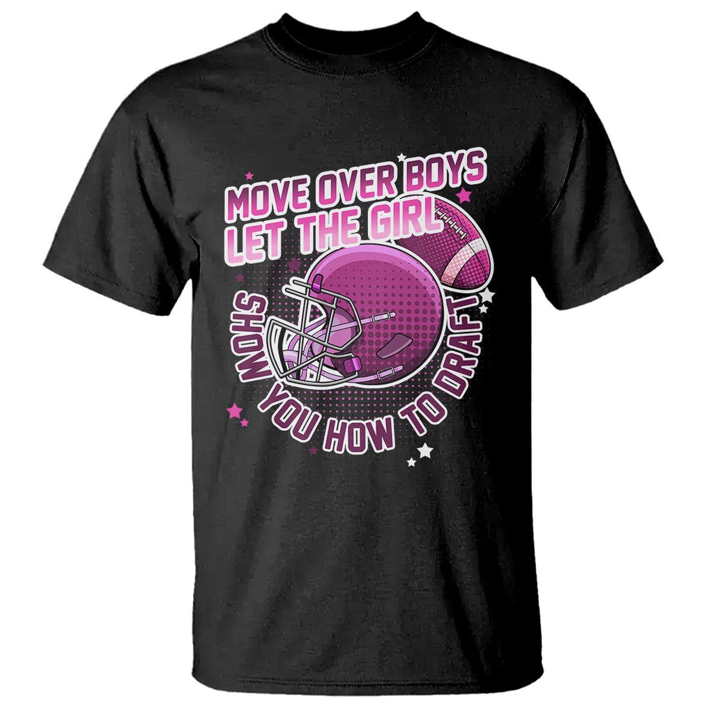 Fantasy Football T Shirt Move Over Boys Girls Draft Party Women TS02 Black Printyourwear