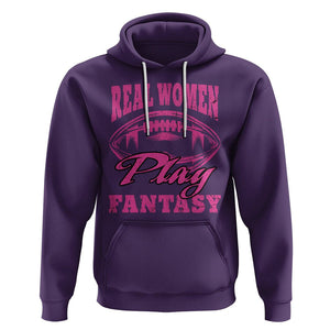 Fantasy Football Hoodie Real Women Play Fantasy Draft Party Women TS02 Purple Printyourwear