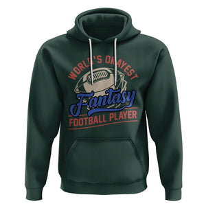 Fantasy Football Hoodie World's Okayest Player TS02 Dark Forest Green Printyourwear