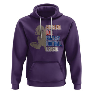 Fantasy Football Hoodie Husband Dad Legend Player Champion Mens TS02 Purple Printyourwear