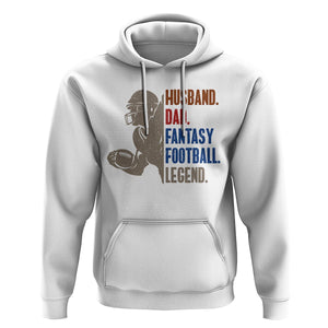 Fantasy Football Hoodie Husband Dad Legend Player Champion Mens TS02 White Printyourwear