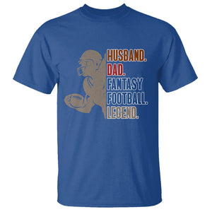 Fantasy Football T Shirt Husband Dad Legend Player Champion Mens TS02 Royal Blue Printyourwear