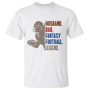 Fantasy Football T Shirt Husband Dad Legend Player Champion Mens TS02 White Printyourwear